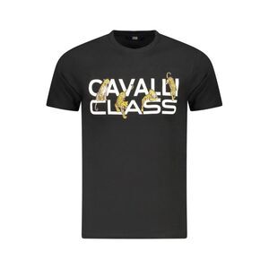 Cavalli Class Black Cotton Men's Men's T-Shirt